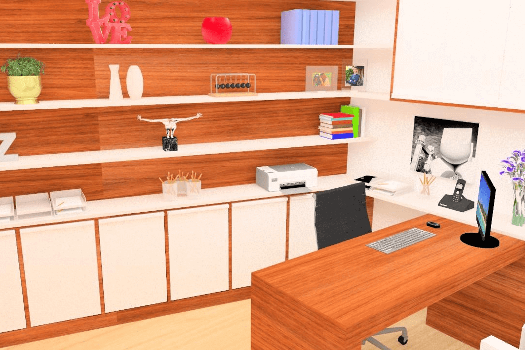 Design de interiores escritorio de ginecologia
